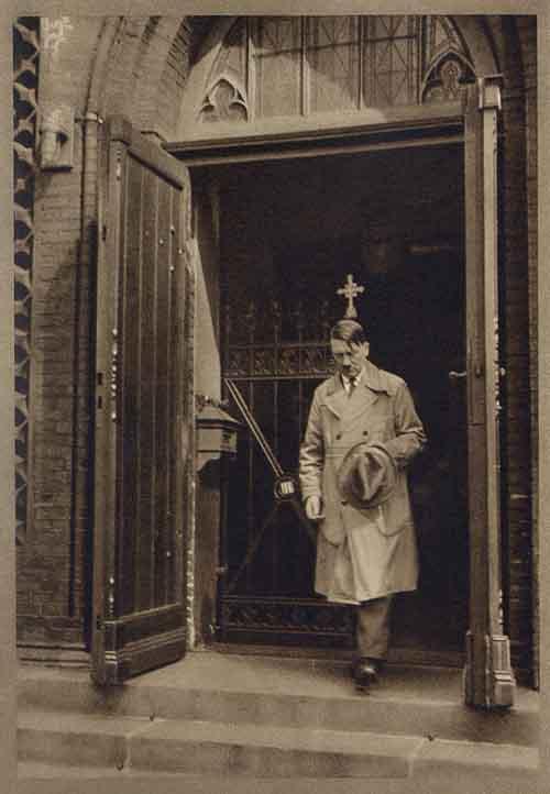 Adolf Hitler Leaves the Church
